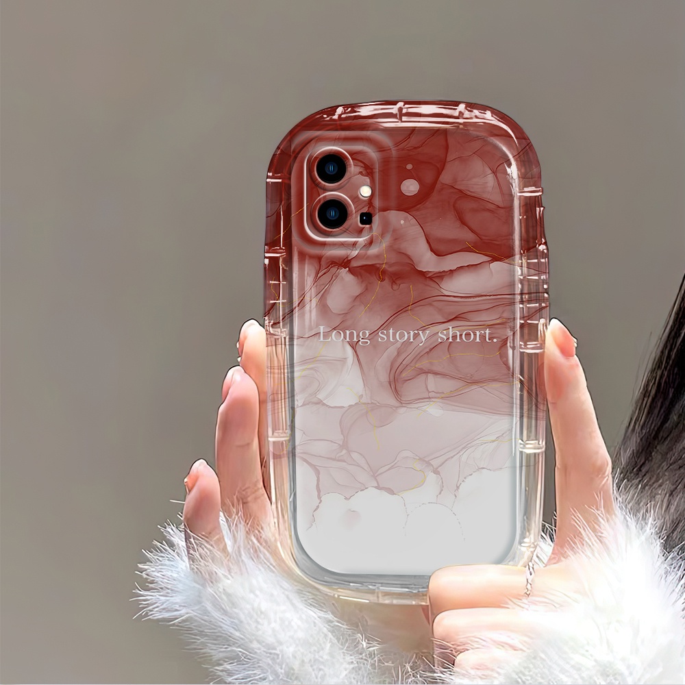 Casing Hp Untuk Vivo Y55 Y75 Y55S Y55+ T1 2023 5G Anti Jatuh Phone Case Gradient Liquid Cassing Hand