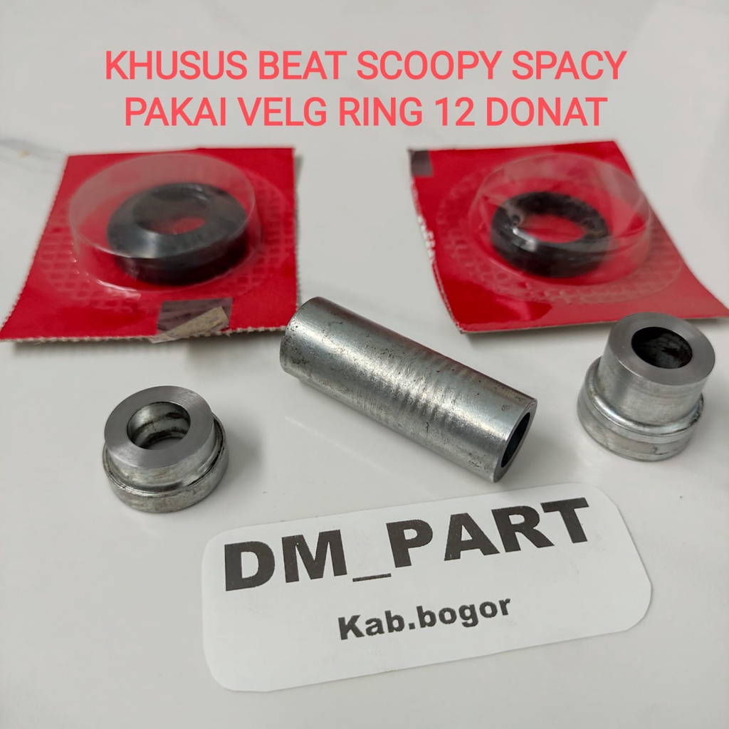 UPGRADE bosh bos bushing collar plus seal sil tromol terombol trombol VELG RODA DEPAN dalam tengah l