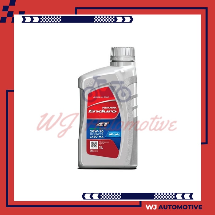 Pertamina Enduro 4T 20W50 1 Liter Oli Mesin Motor 20W 50 1Liter Motor Bebek Manual