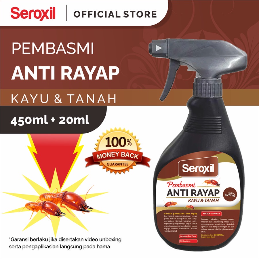 Seroxil Seroxil Obat Pembasmi Anti Rayap Semprot Ampuh 450ml