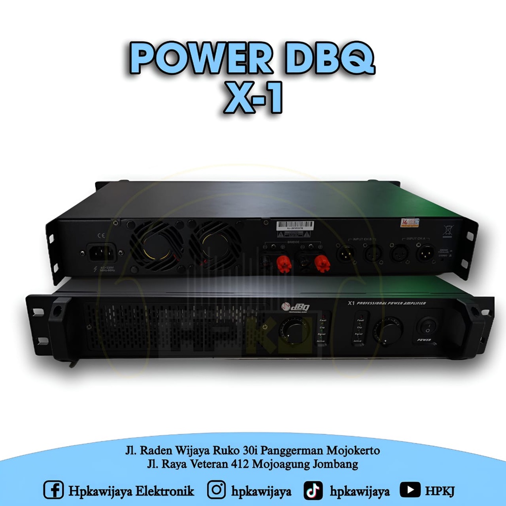 POWER AMPLIFIER DBQ X-1 Power Ampli DBQ X1 X 1