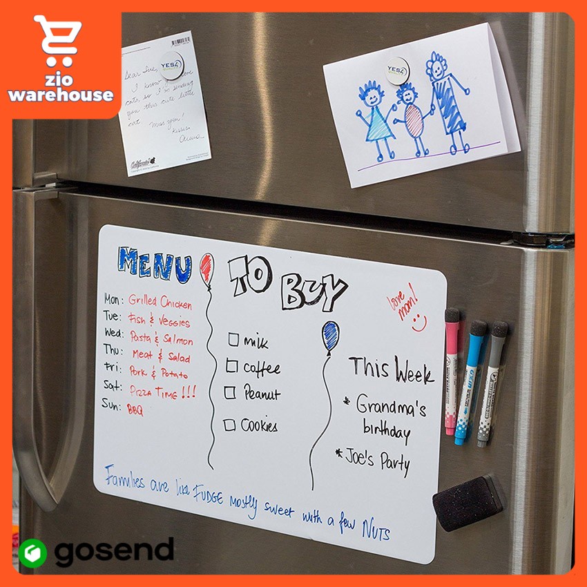 

A3 A4 Putih Magnetic Sheet Lembut Rumah Dapur Papan Pesan Tulis Magnet Tempel Kulkas Lemari Es Fleksibel Chalkboard Daftar Belanja Meal Planner Memo Notes