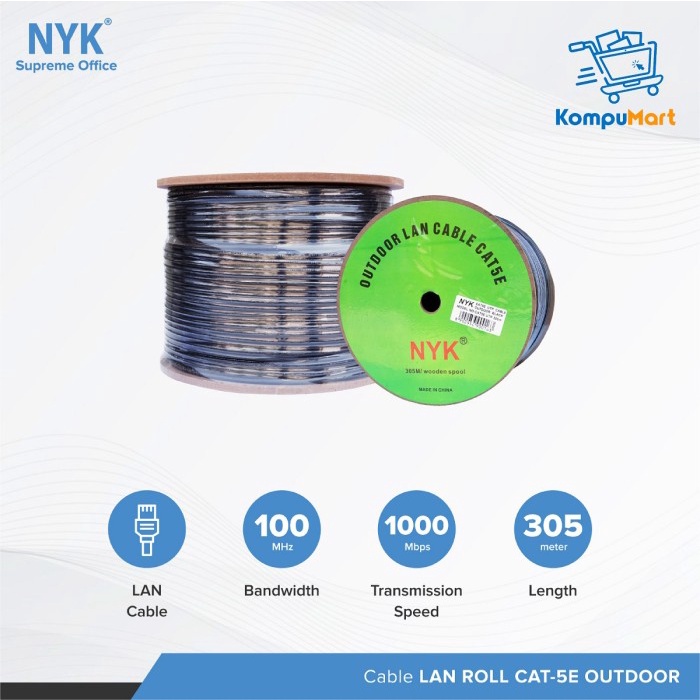 Kabel Lan NYK Cat 5 Roll Outdoor/ Kabel Lan Roll Outdoor