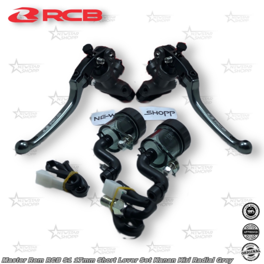Master Rem RCB Radial S1 17mm Kanan Kiri Titanium Grey Nmax New/ Old PCX 150 160 Xmax 250 300 ADV Fo