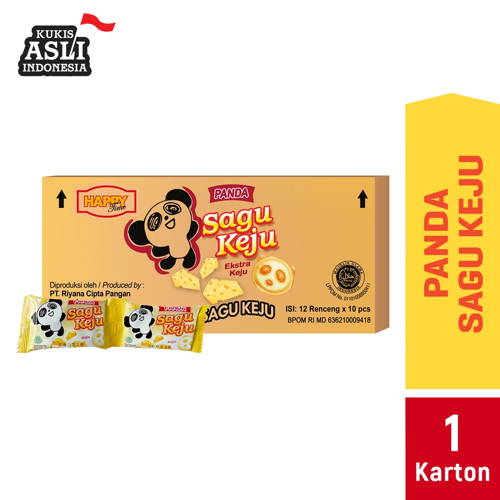 

Happy Time Panda Sagu Keju (1 Karton isi 12 Renceng)