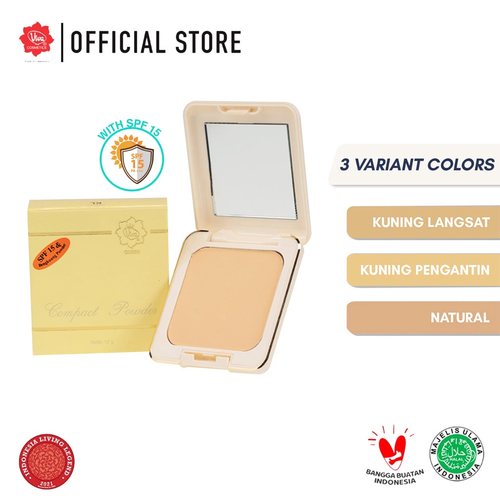 Bedak Viva Queen Compact Powder SPF 15 - Bedak Viva Queen