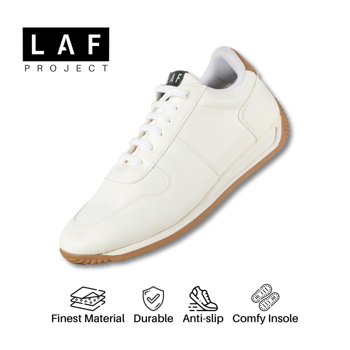 Sepatu Sneakers Pria Casual White Putih Original Aruna LAF Project - 45