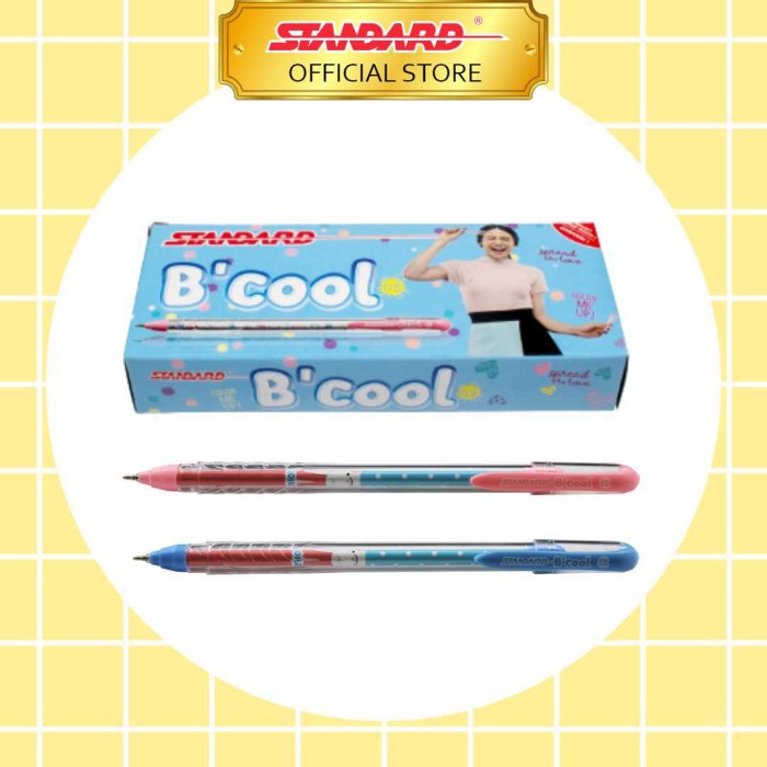 

[New]/Promo STANDARD PEN BCOOL - BLACK 12 PCS