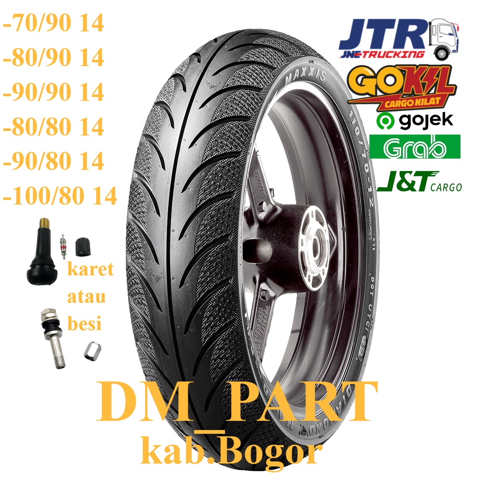 Ban Maxxis Diamond Tubeless maxis  70/90 - 80/90 - 90/90 - 80/80 - 90/80 - 100/80  RING 14 / BAN MOT