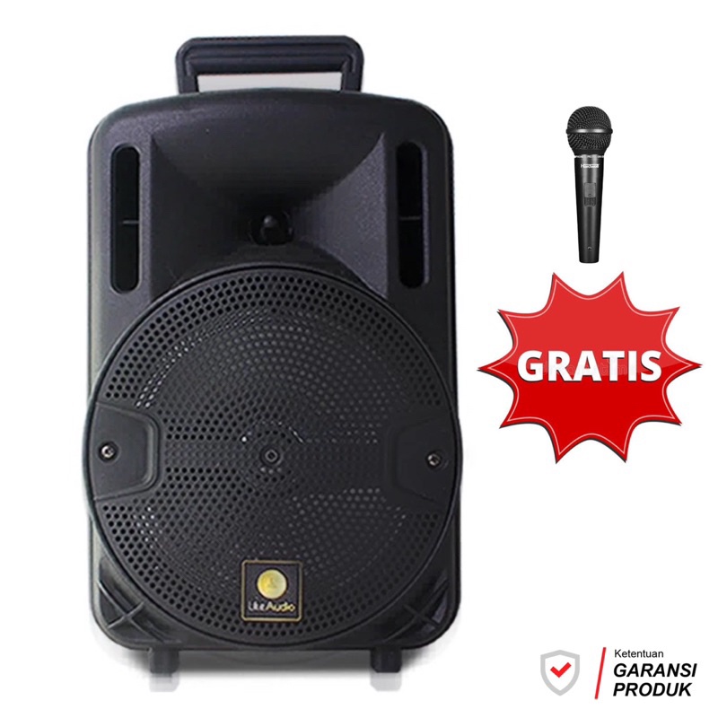 Speaker Bluetooth Portable 6.8inch Kimiso KMS 3381 plus mic - Speaker Karoke kimiso -Sounday