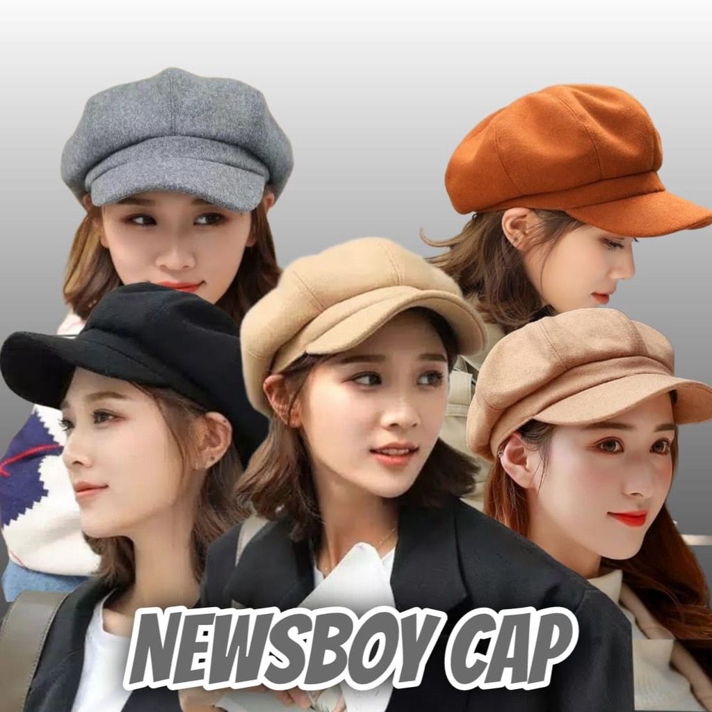Topi Baret Apolo NewsBoy Caps Pria >>Wanita Hat Bareta Topi Korea Import Terpopuler