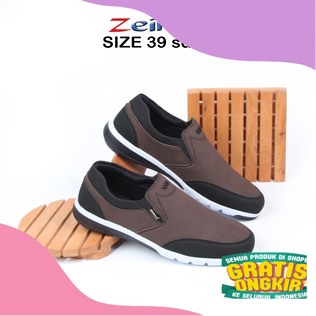 Zeintin - Sepatu kets Pria Original Zeintin I Hitam | Fashion Pria I Sepatu Sneakers Pria I Sepatu K