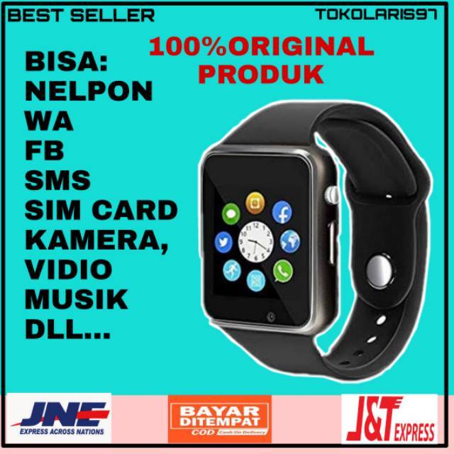 SMARTWATCH A1 MURAH JAM TANGAN CEWEK DIGITAL JAM TANGAN WANITA MURAH JAM WANITA JAM HP ANDROID