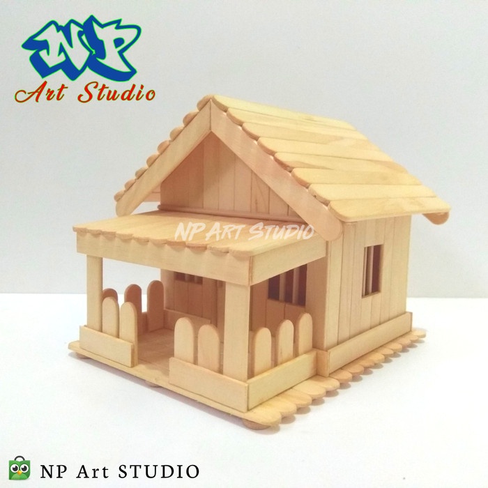 Miniatur Rumah Adat Betawi Dari Stik Es Krim -  Albasia