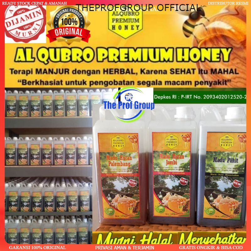 

Madu Al Qubro Premium Honey 1kg Original Madu Hutan Asli Murni Dan Madu Gholiban