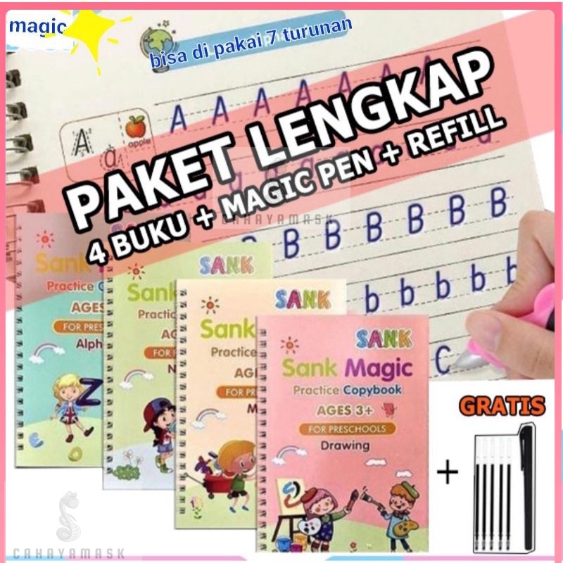 

Sank Magic Book 4in1/Buku Belajar