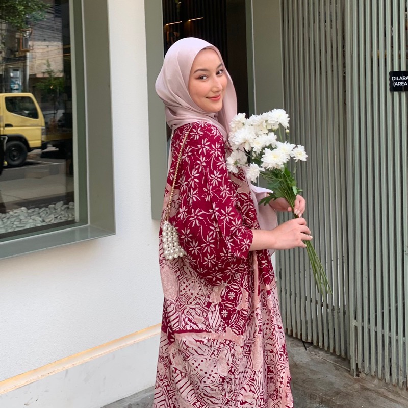 NEW ADZKIYA Kaftan Atasan Batik Modern (HANYA ATASAN)