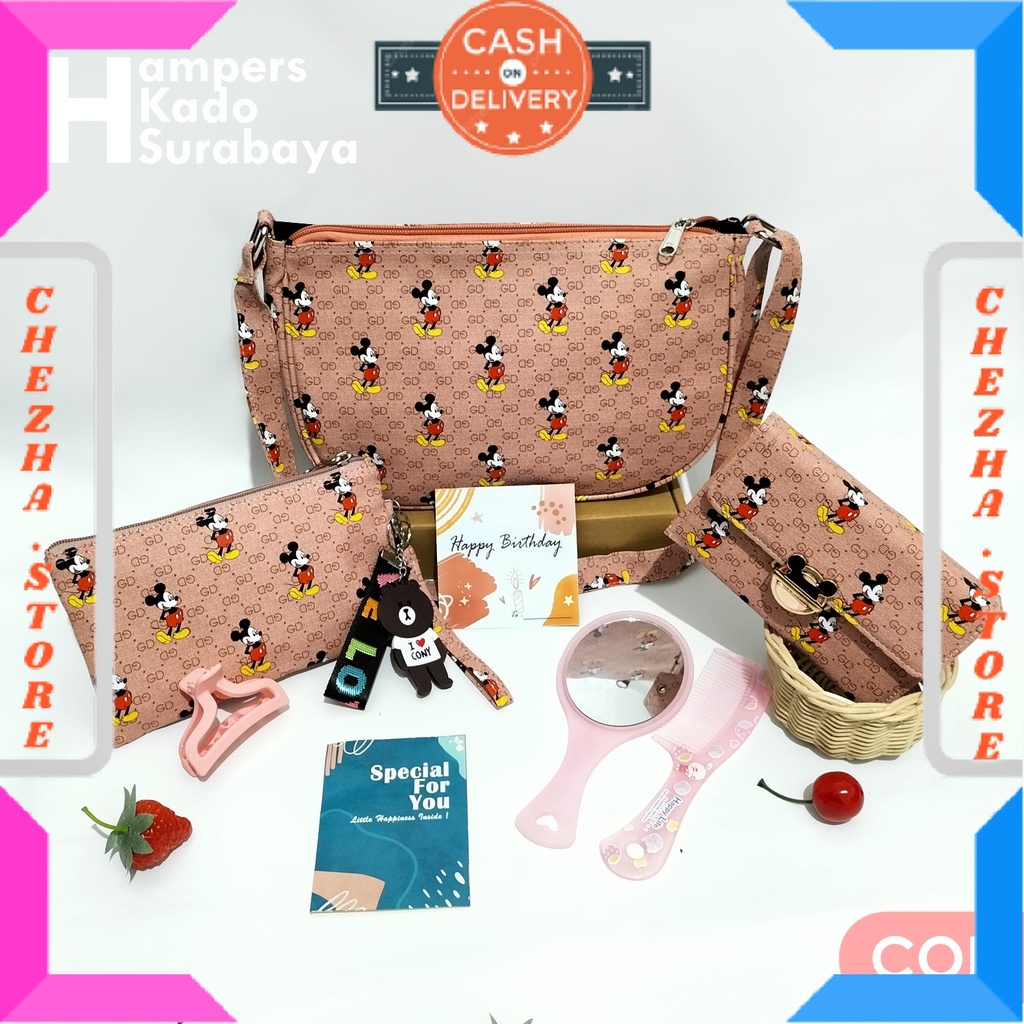 

BINGKISAN KADO ULTAH PASANGAN PACAR ISTRI MANTAN ISIAN MINI DAN BESAR / Hampers kado surabaya set kado ulang tahun hampers tas wanita motif lucu birthday gift cewek kado tas murah set set hampers kado anak cewe / BONUS GIFT CRAD UCAPAN