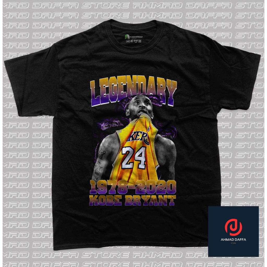 NBA - Kobe Bryant T Shirt - Shirt - Baju - Kaos - Basket Vintage - Cotton Combed 24s