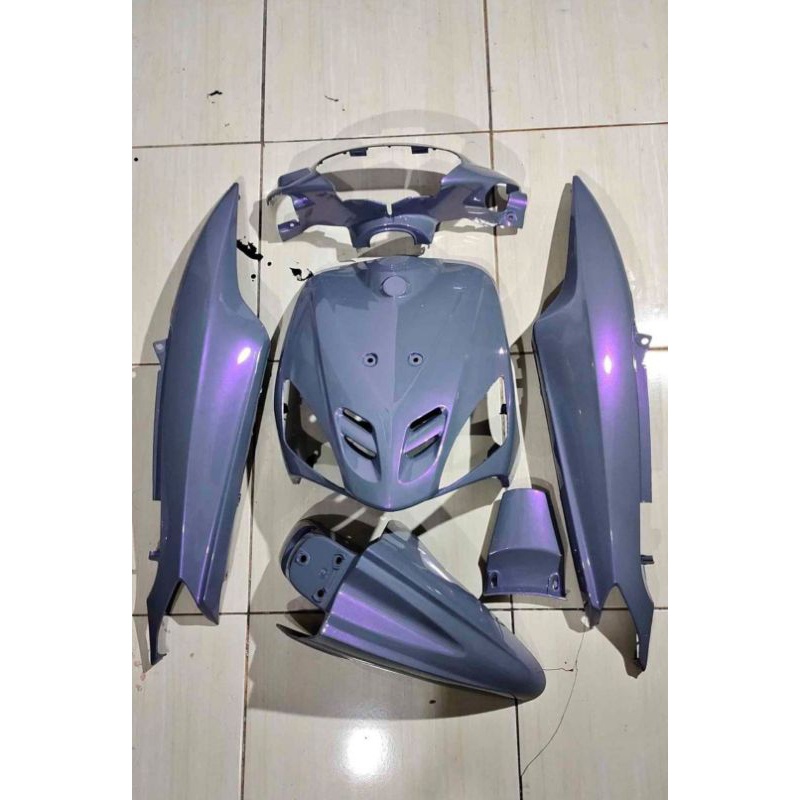 cover body full halus yamaha mio sporty yamaha mio smile nardogrey lembayung violet