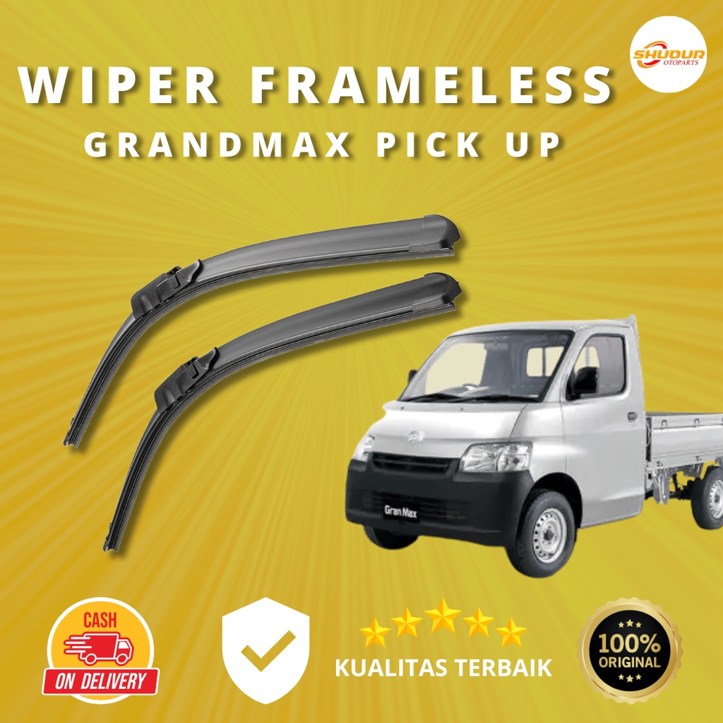 Wiper Mobil Pick Up Gran Max Sapuan Kaca Mobil Model Frameless Banana Karet 1 Set Ori Variasi Mobil 