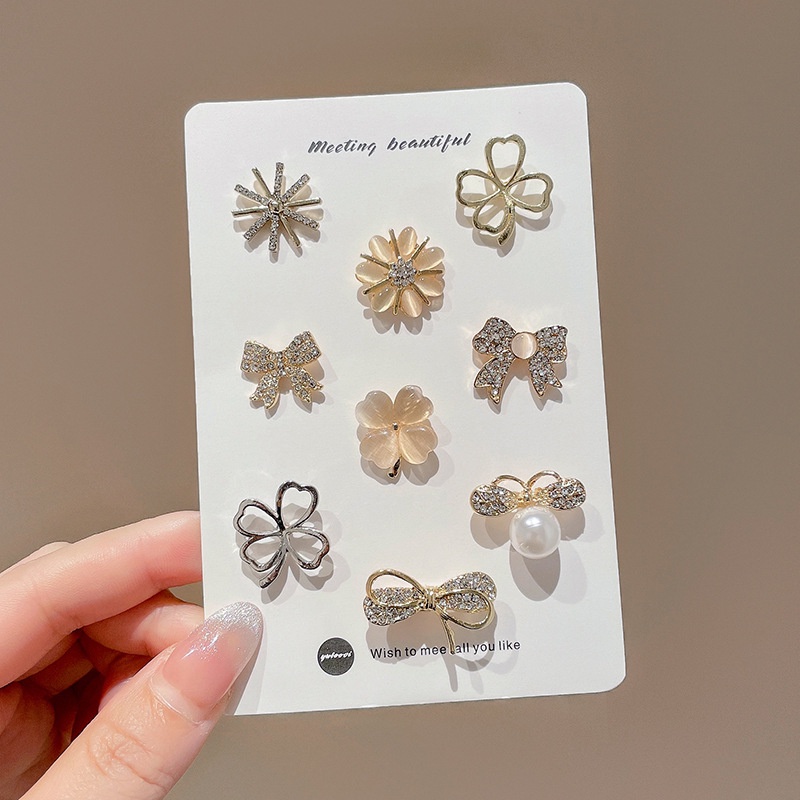 Bros Mata Kucing Pita Aksesoris Gesper Anti-eksposur Gaya Jepang Lucu Wanita