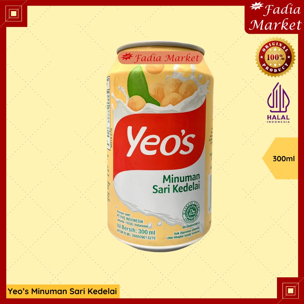 

Yeos Soya Drink Minuman Sari Kedelai Kaleng 300ml