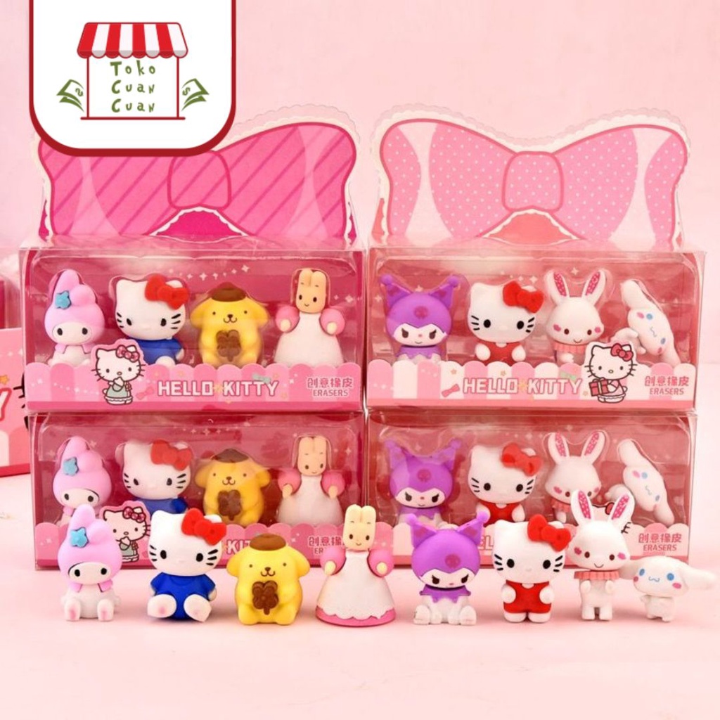 

TCC Penghapus Sanrio Family Box Special Edition 3D 1Box Isi 4 Karakter