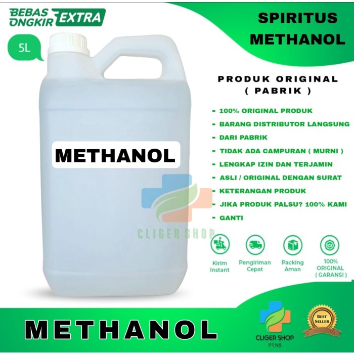 METHANOL 5 LITER / METHANOL ( PURITY 99,99% ) / SPIRITUS / METANOL