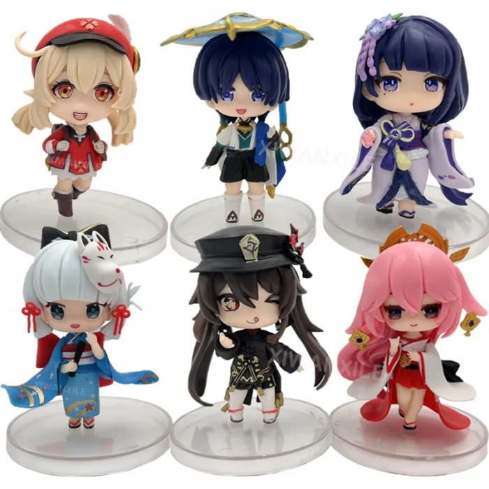 genshin impact figure  klee raiden shogun yae miko ayaka hu tao