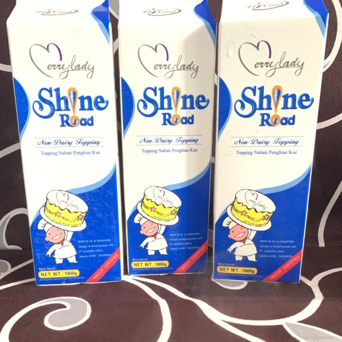 

HK85 SHINE ROAD NON DAIRY WHIPPING CREAM 1 LTR - TOPPING NABATI HALAL