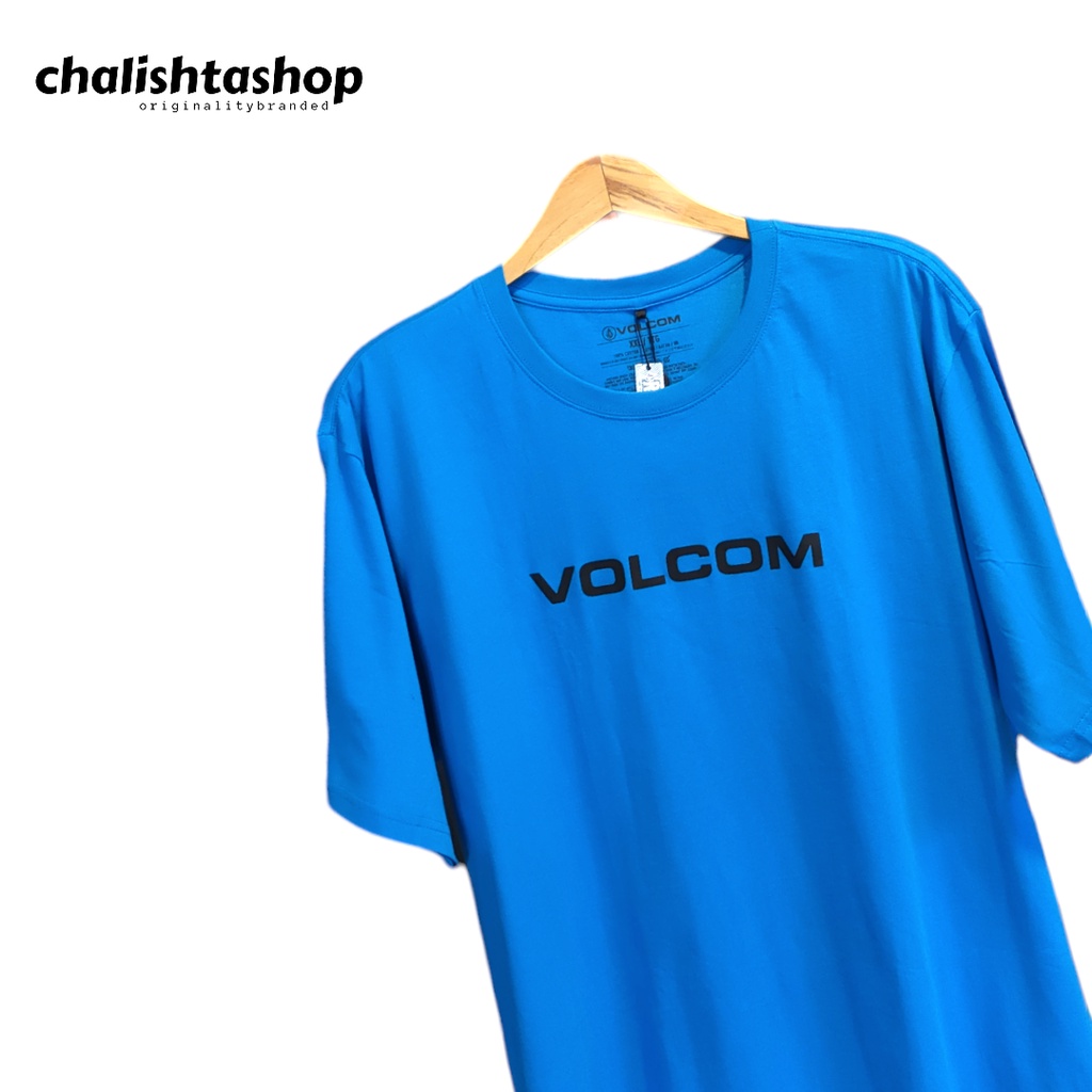 Kaos VOLCOM Original 100% Tshirt Kaos Pria - Volcom Men - Euro Blue