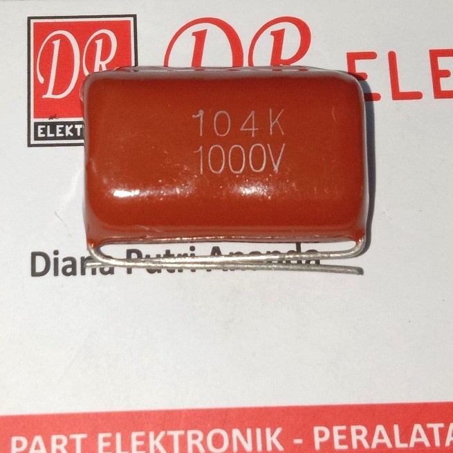 Milar 104j 104 100nF 1000volt 1000v Kapasitor Capasitor CBB22 100000pf LA27