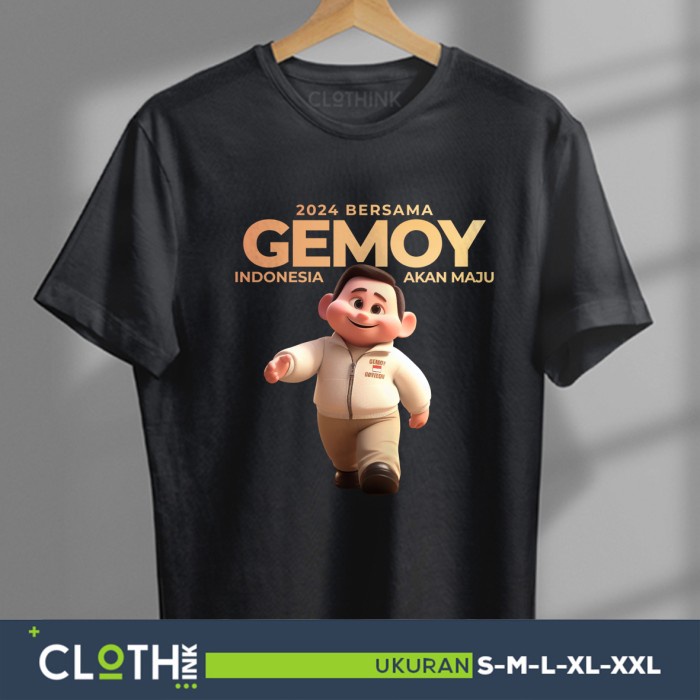 kaos prabowo gemoy kaos politik prabowo lucu - Maroon, XXL