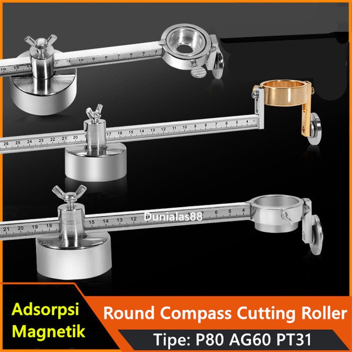 Plasma Cutting Torch Adsorpsi magnetik Round Cutting Roller Guide Wheel Plasma P80 AG60 PT31