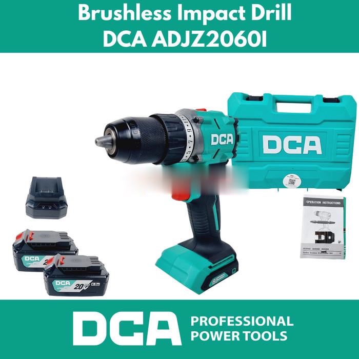 DCA ADJZ2060 Impact Drill Brushless DCA ADJZ2060i Bor Baterai -srt