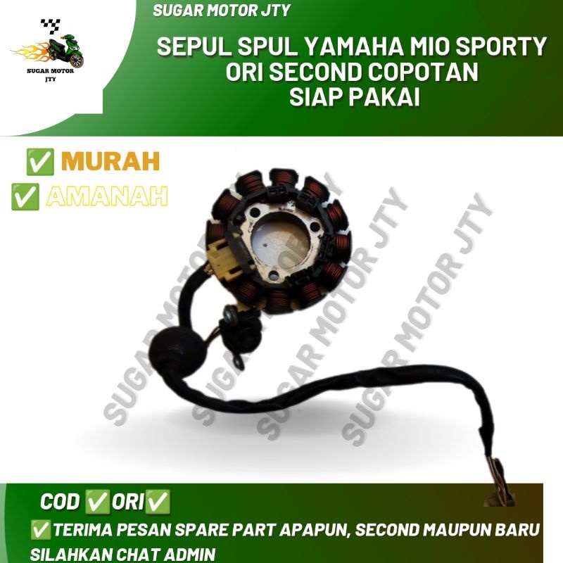 spul sepul Yamaha Mio sporty ORI second copotan cabutan siap pakai [BagjaMotorJT]