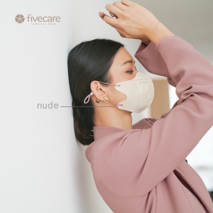 Fivecare Duckbill Series 4ply / Masker Duck Bill Five Care 4 Ply - Nude