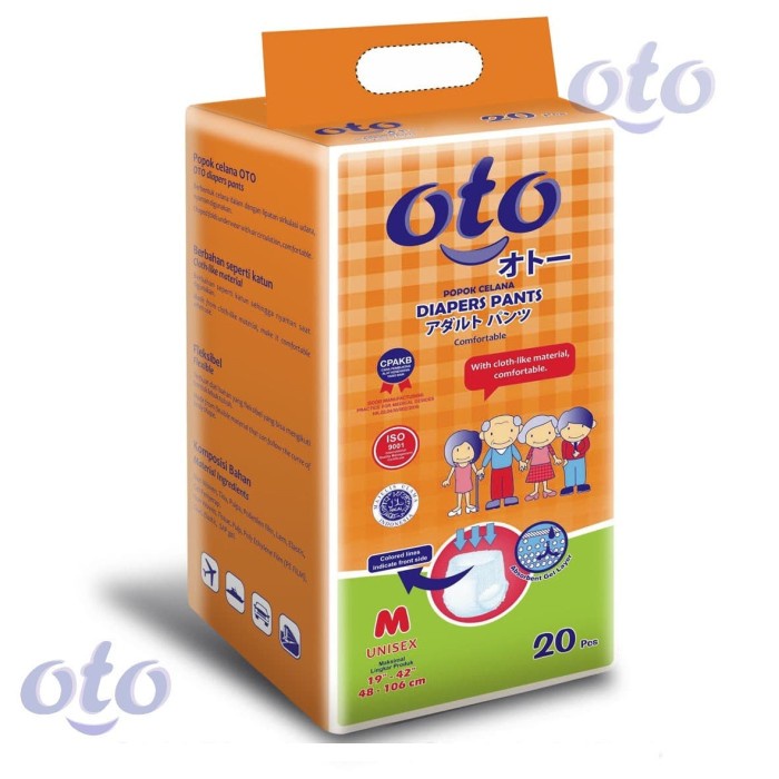 OTO Diapers PANTS / Lampin Popok Dewasa model Celana ukuran M-isi 20