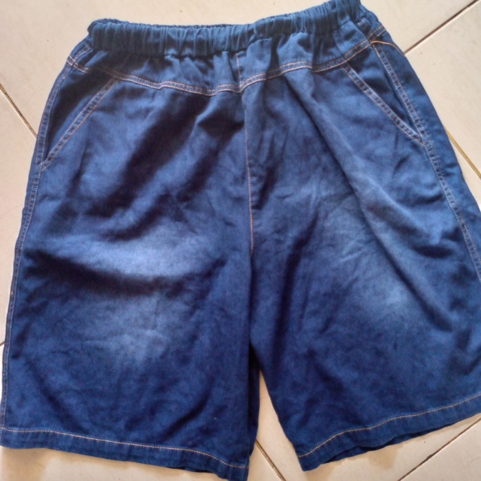 Celana jeans 3/4 , celana denim pria /wanita, BIG SIZE, XXL , SALE - 1. biru muda