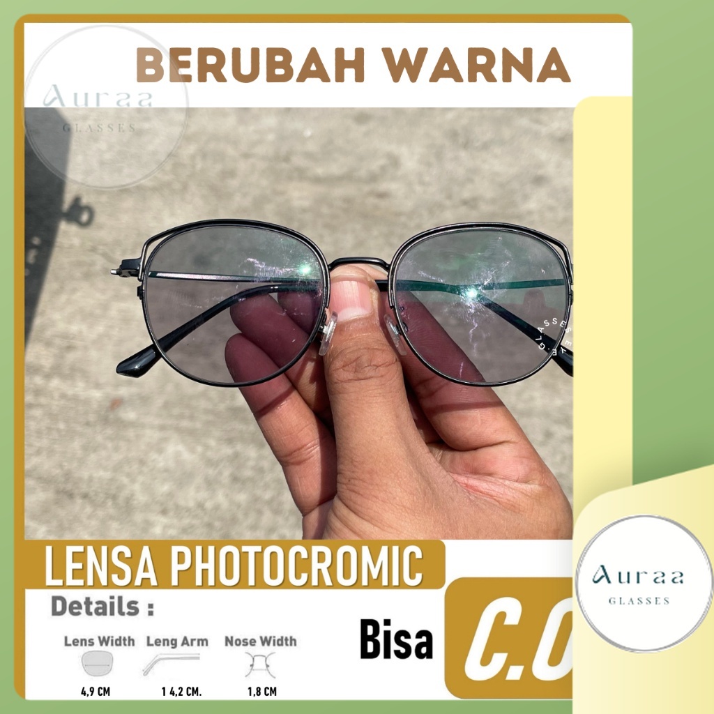 Kacamata Lensa Minus  Photocromic1308
