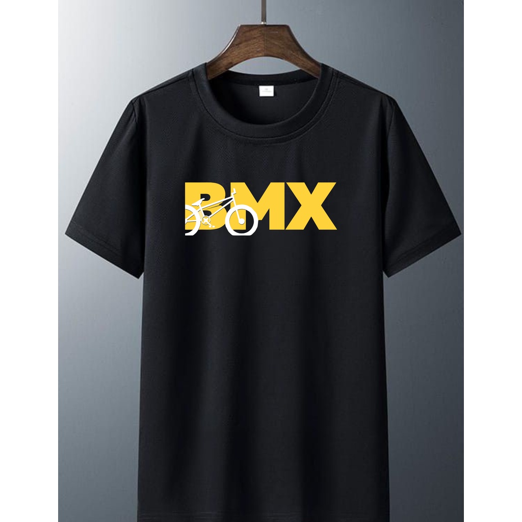 Kaos Sepeda BMX Hitam Pria Dewasa Premium