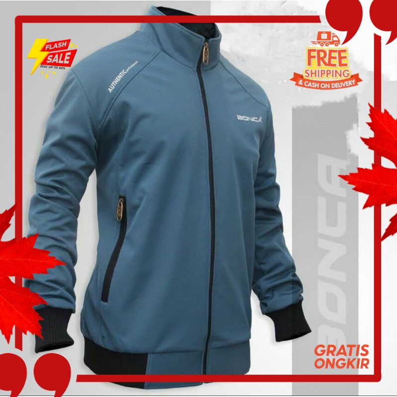 OUTFIT JKT48 TERBARU NEW ERA //jaket bonca pria original waterproof/Tahan air/real pict/jaket motor/