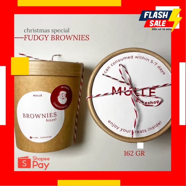 

12.12 SALE |Fudgy Brownies Bites | HAMPERS gift natal lebaran