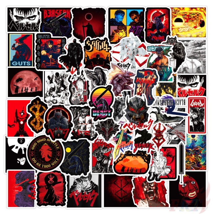 

WT072 Stiker Diing Seri Berserk 02 50pcs Set Stiker Doodle