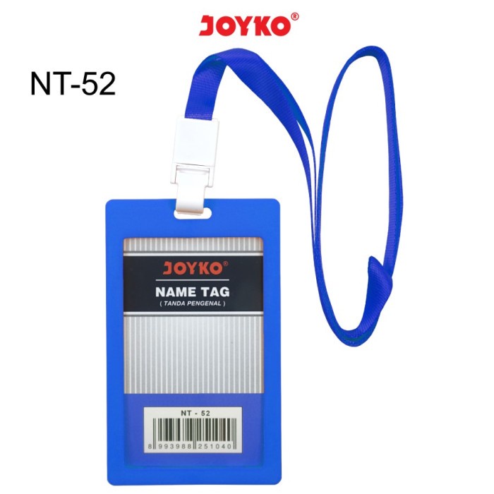 

JOYKO Name Tag / Gantungan Kartu Nama Vertical NT-52 Biru