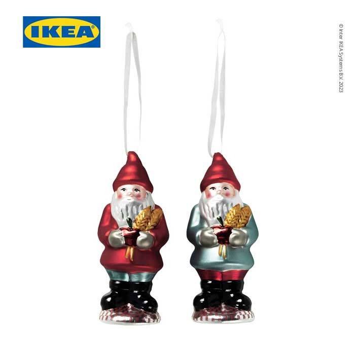 

IKEA VINTERFINT Hiasan/Dekorasi Gantung Natal Santa Claus Isi 2pcs