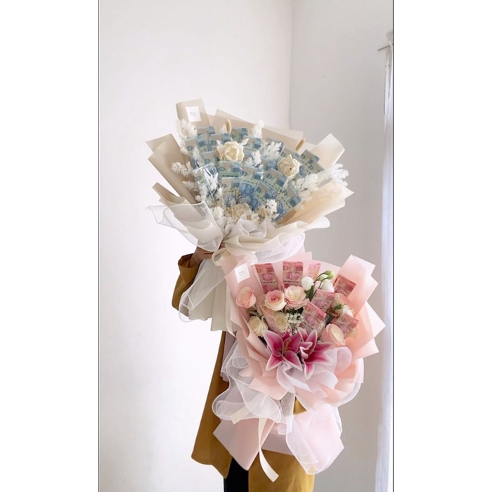 Jasa Perangkaian Buket Uang | Money Bouquet | Kerangka bunga uang | Merangkaian buket costem