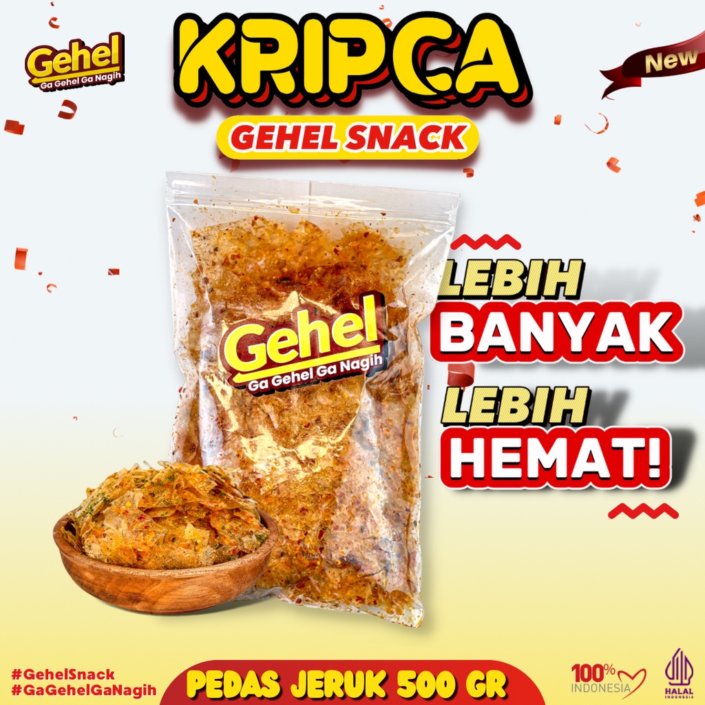 

GEHEL KRIPCA 500GR (Edisi Terbatas) - Makanan Ringan