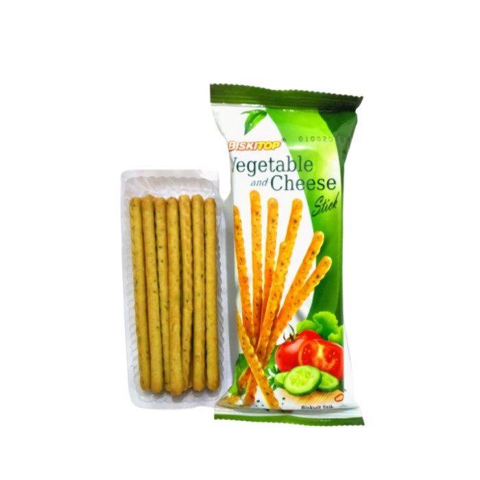 

BISKITOP - (1 DUS) VEGETABLE STICK 60g Biskuit Snack Cemilan Murah - 1DUS VEGETABLE